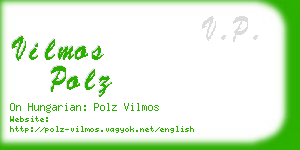vilmos polz business card